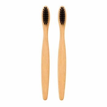 Eco-Friendly Kids Bamboo Toothbrush with Soft Charcoal Bristles – Biodegradable Toothbrush (Pack of 2)