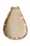 Handcrafted Bamboo Woven Tray | Eco-Friendly Natural Bamboo Serving & Storage Basket for Home and Kitchen