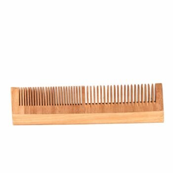 Premium Handmade Natural Wooden Double-Sided Hair Comb | Wide & Fine Tooth Comb for Men & Women